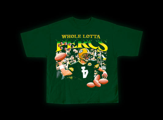 Whole Lotta Percs Brett Favre Tee(Dark Green)